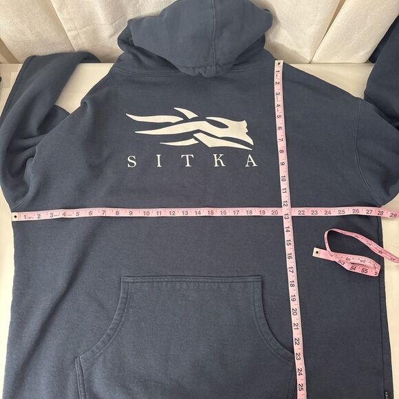 Sitka Men's Icon Pullover Hoodie Navy Blue Size XXL Hunting Outdoor Style 20226 - Picture 12 of 14